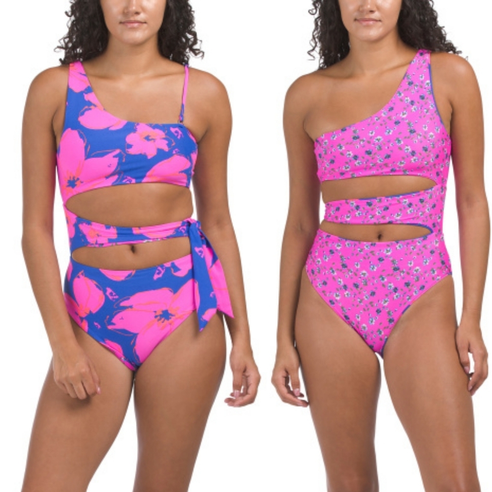 LAST PRICE Maaji Stunning Side Tie Reversible One Piece Swimsuit